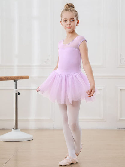 Girls Ballet Leotards Dance Skirt Dress Outfit (Toddler/Little Kid/Big Kid)-Ballet Dress-ridibi