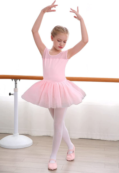 Girls Ballet Leotards Dance Skirt Dress Outfit (Toddler/Little Kid/Big Kid)-Ballet Dress-ridibi