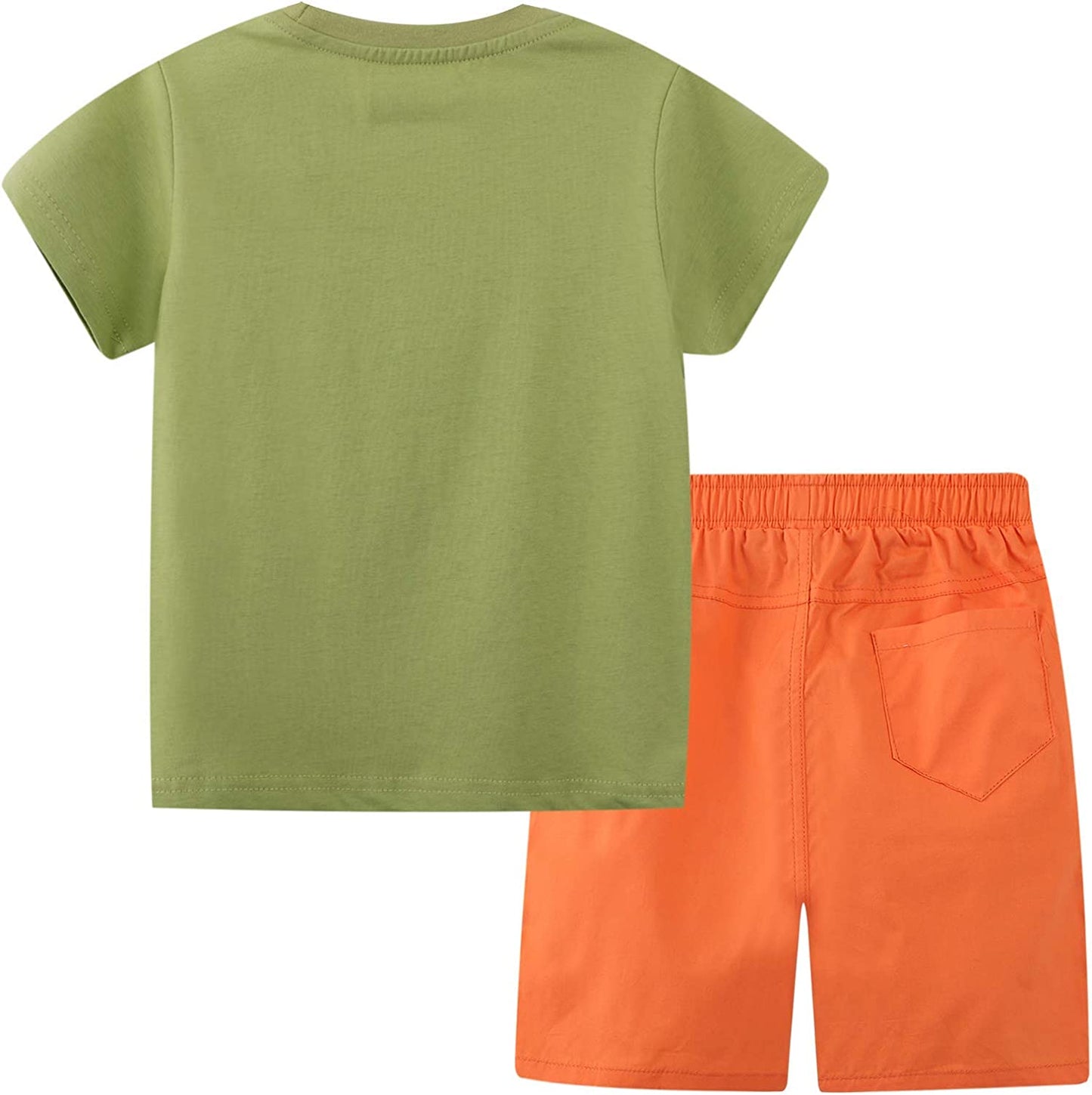 Toddler Boy Clothes Kids Summer Outfits Shirt Short Sets 2-7T-Short Sets-ridibi