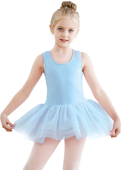 Girls Ballet Leotards Dance Skirt Dress Outfit (Toddler/Little Kid/Big Kid)-Ballet Dress-ridibi