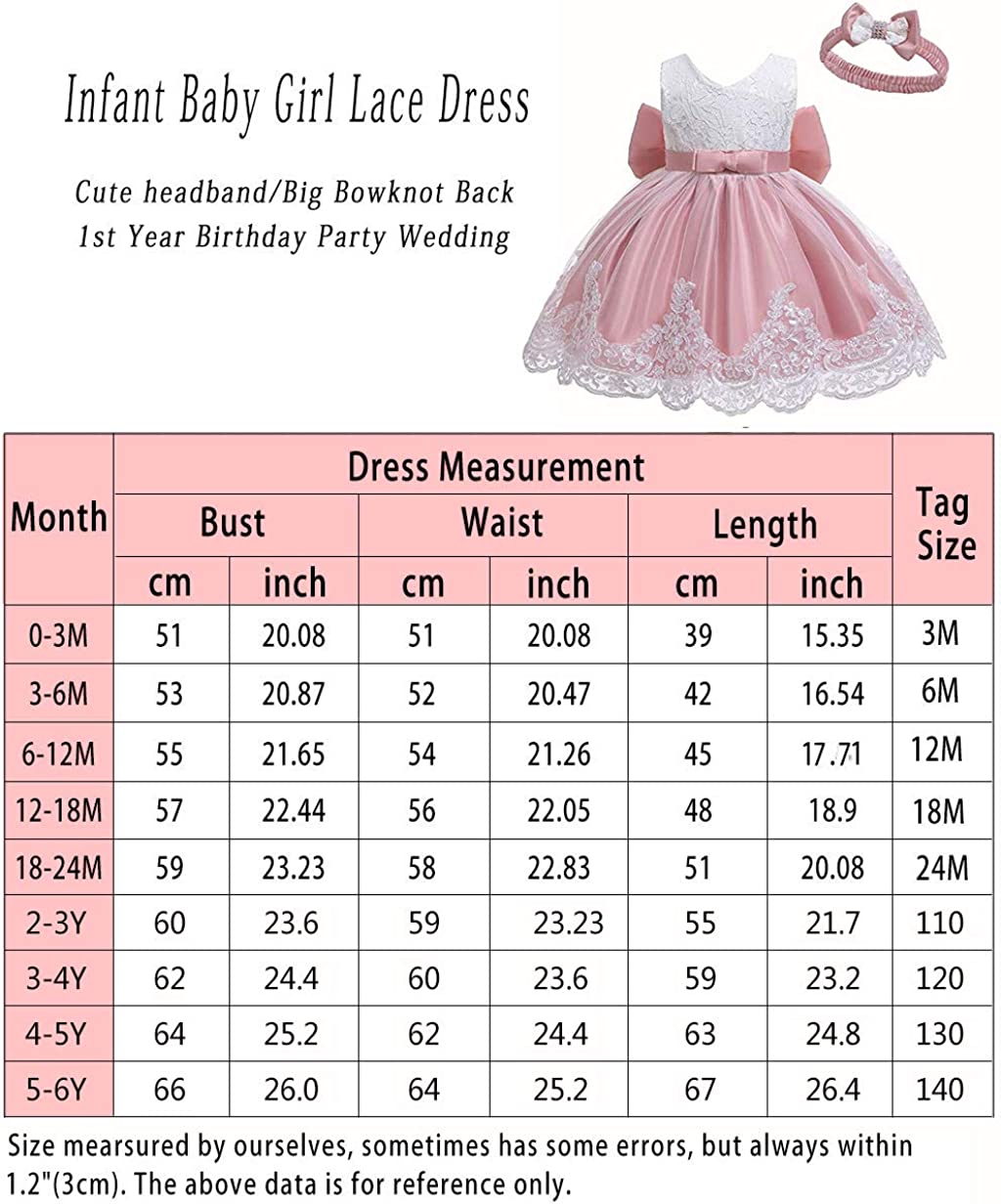 Baby Girls Ruffle Lace Backless with Headwear,Bowknot Flower Dresses Pageant Party Wedding Baby Girl Dress-Dress-ridibi