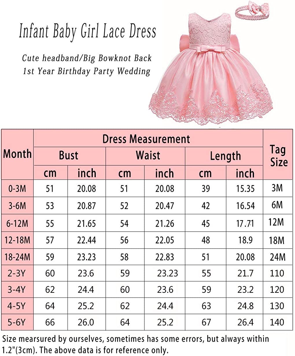 Baby Girls Ruffle Lace Backless with Headwear,Bowknot Flower Dresses Pageant Party Wedding Baby Girl Dress-Dress-ridibi