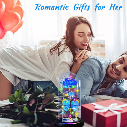 Great Mother's Day Rose Gifts for Mom Grandma Wife, Birthday Gifts for Women, Mothers Day Mom Gifts from Daughter Son, Enchanted Galaxy Roses Flower Gifts, Light Up Purple Rose Gifts for Her Women-Back to results-ridibi