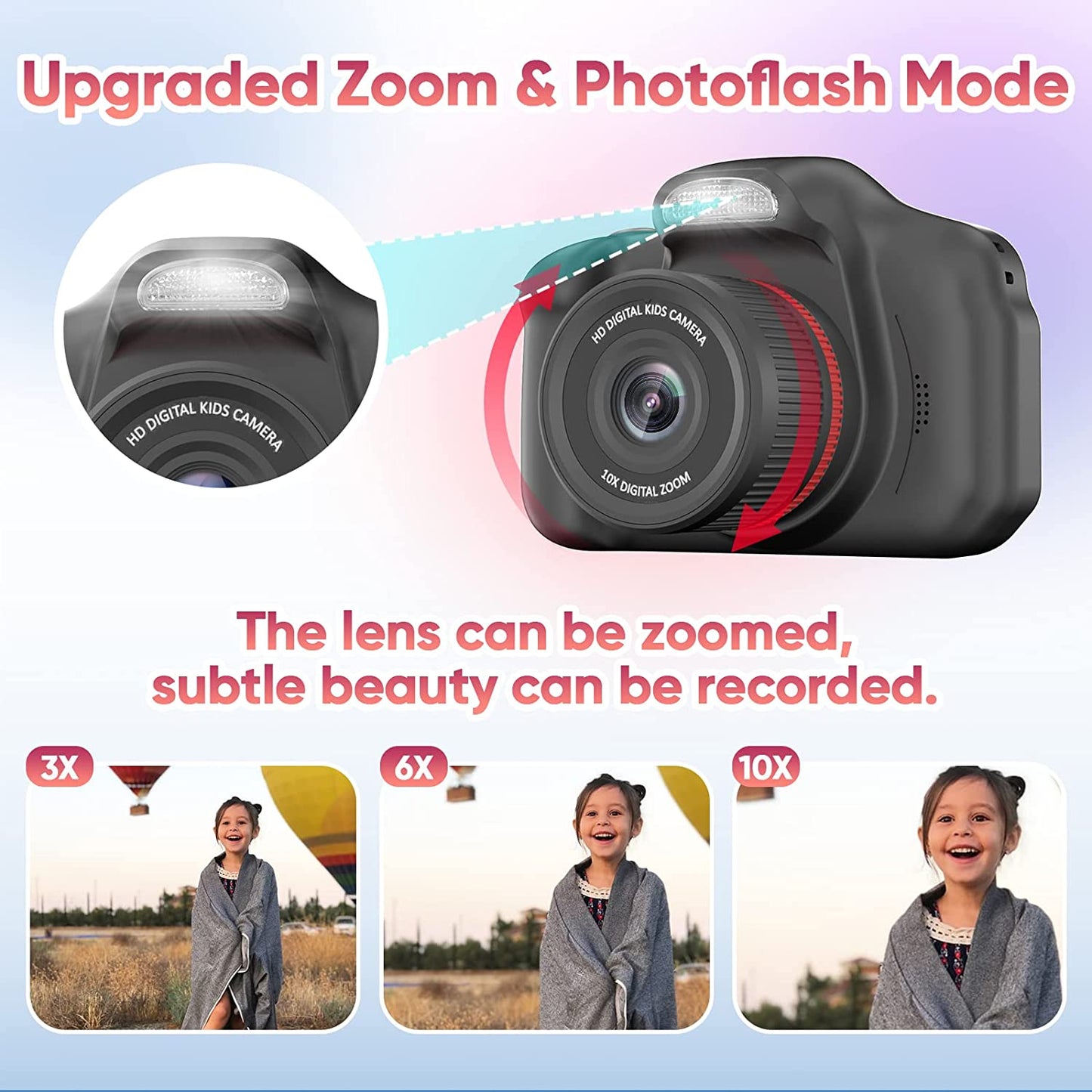 Kids Selfie Camera, Christmas Birthday Gifts for Girls Age 3-9, HD Digital Video Cameras for Toddler, Portable Toy for 3 4 5 6 7 8 Year Old Girl with 32GB SD Card-Pink-Video & DVD Players-ridibi