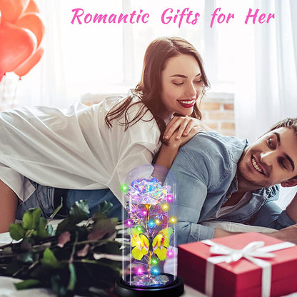 Great Mother's Day Rose Gifts for Mom Grandma Wife, Birthday Gifts for Women, Mothers Day Mom Gifts from Daughter Son, Enchanted Galaxy Roses Flower Gifts, Light Up Purple Rose Gifts for Her Women-Back to results-ridibi