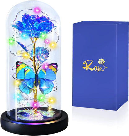 Great Mother's Day Rose Gifts for Mom Grandma Wife, Birthday Gifts for Women, Mothers Day Mom Gifts from Daughter Son, Enchanted Galaxy Roses Flower Gifts, Light Up Purple Rose Gifts for Her Women-Back to results-ridibi