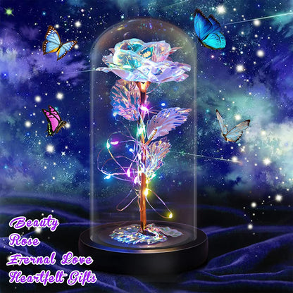 Great Mother's Day Rose Gifts for Mom Grandma Wife, Birthday Gifts for Women, Mothers Day Mom Gifts from Daughter Son, Enchanted Galaxy Roses Flower Gifts, Light Up Purple Rose Gifts for Her Women-Back to results-ridibi