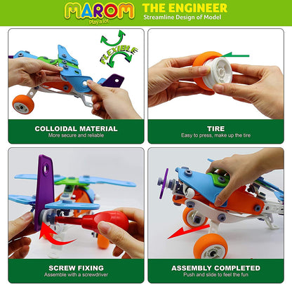 Building Toys STEM Toys for 6 7 8 9 10 Year Old Boys Gifts Educational Building Toys for Boys Age 6-8 Year Old Boy Best Birthday Toys for Kids 5-7 Building Toys for Boys 8-12 Engineering Building Kit-Back to results-ridibi