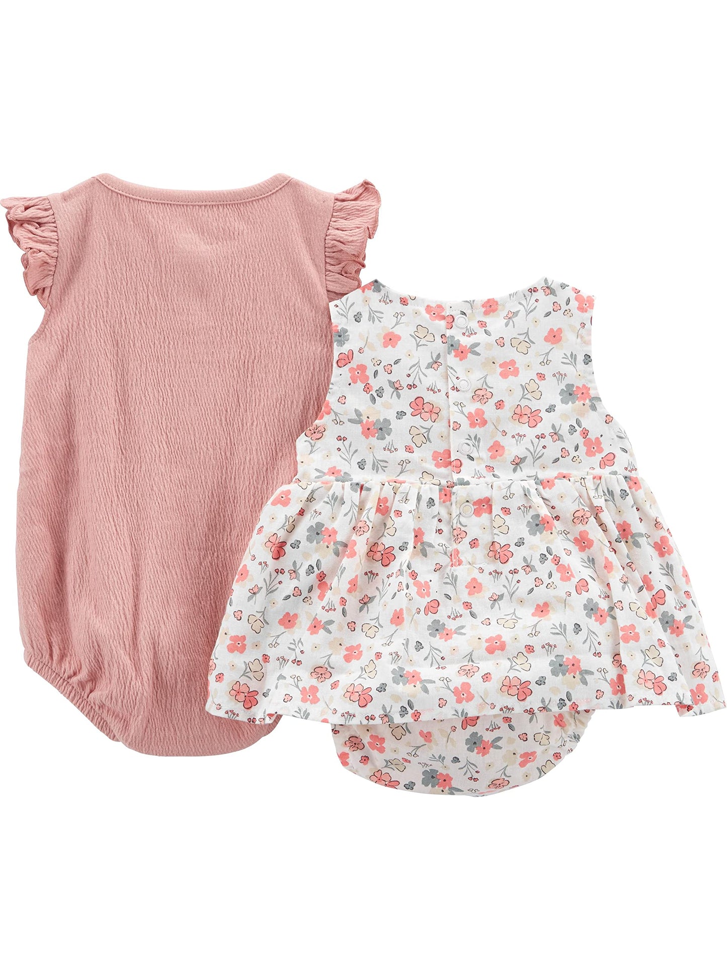 Carter's Baby Girls Sleeveless Rompers-Rompers-ridibi