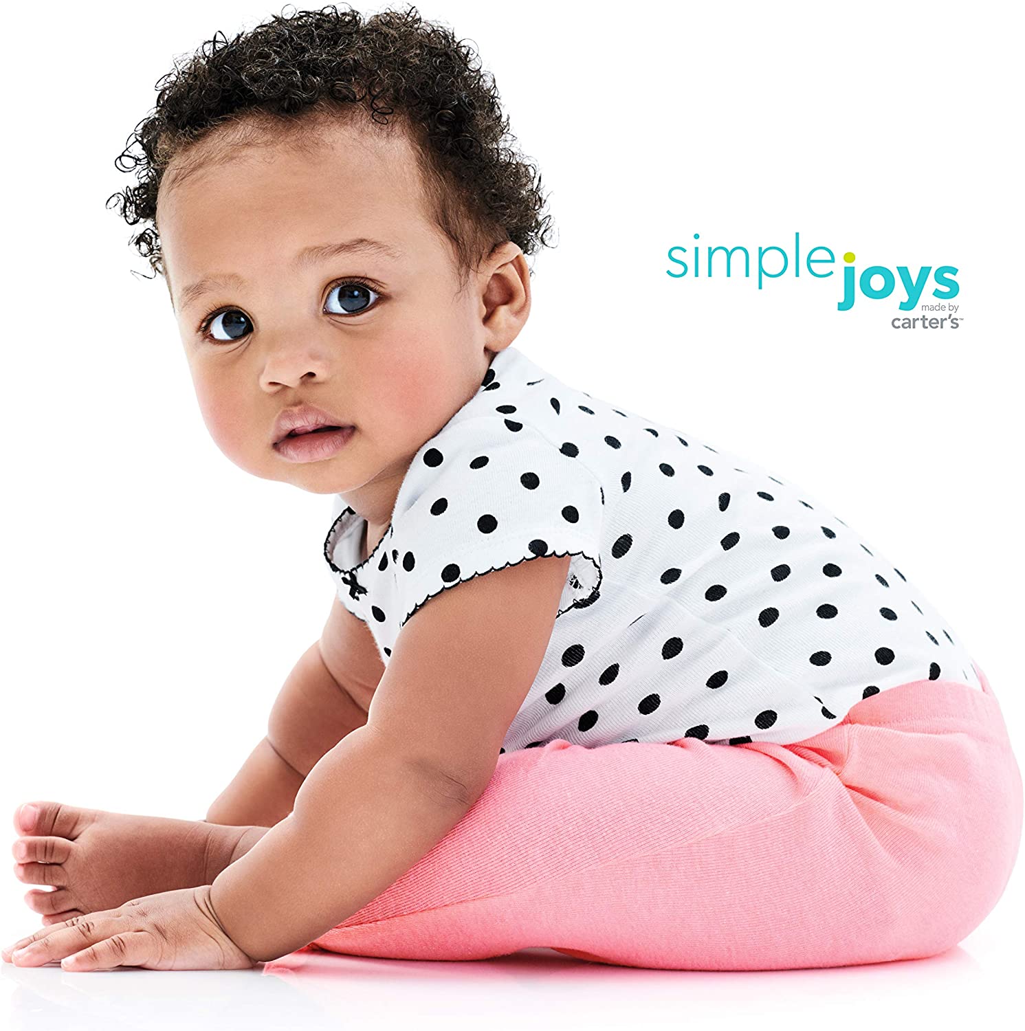 Carter's Baby Girls' Short-Sleeve Bodysuit, Pack of 6-Bodysuits-ridibi