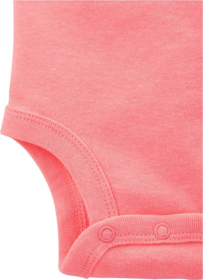 Carter's Baby Girls' Short-Sleeve Bodysuit, Pack of 6-Bodysuits-ridibi
