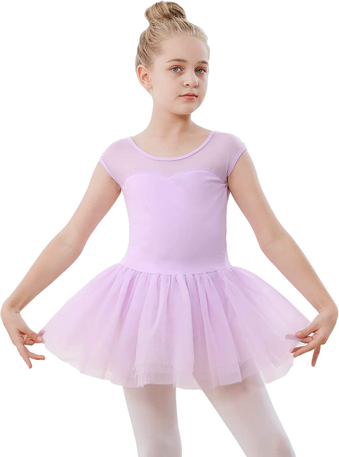 Girls Ballet Leotards Dance Skirt Dress Outfit (Toddler/Little Kid/Big Kid)-Ballet Dress-ridibi