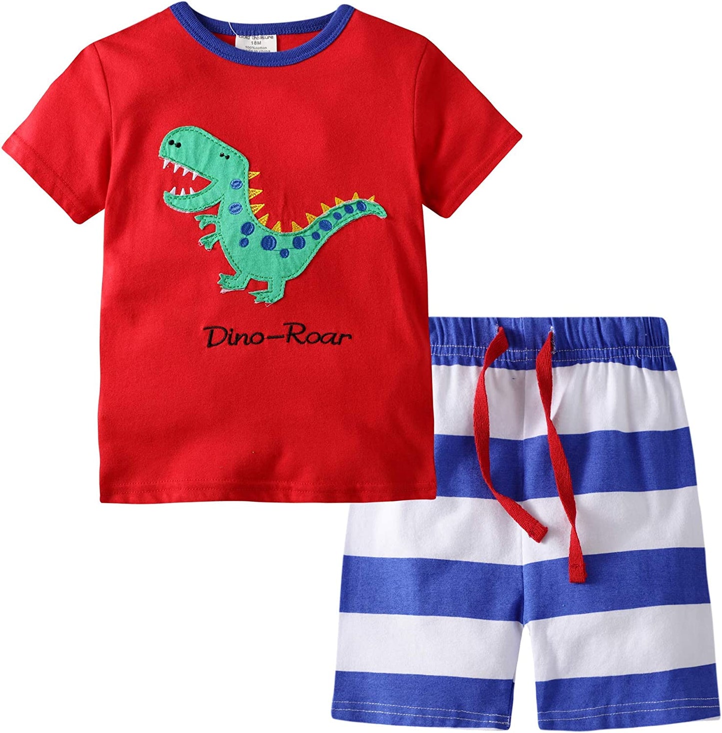 Toddler Boy Clothes Kids Summer Outfits Shirt Short Sets 2-7T-Short Sets-ridibi