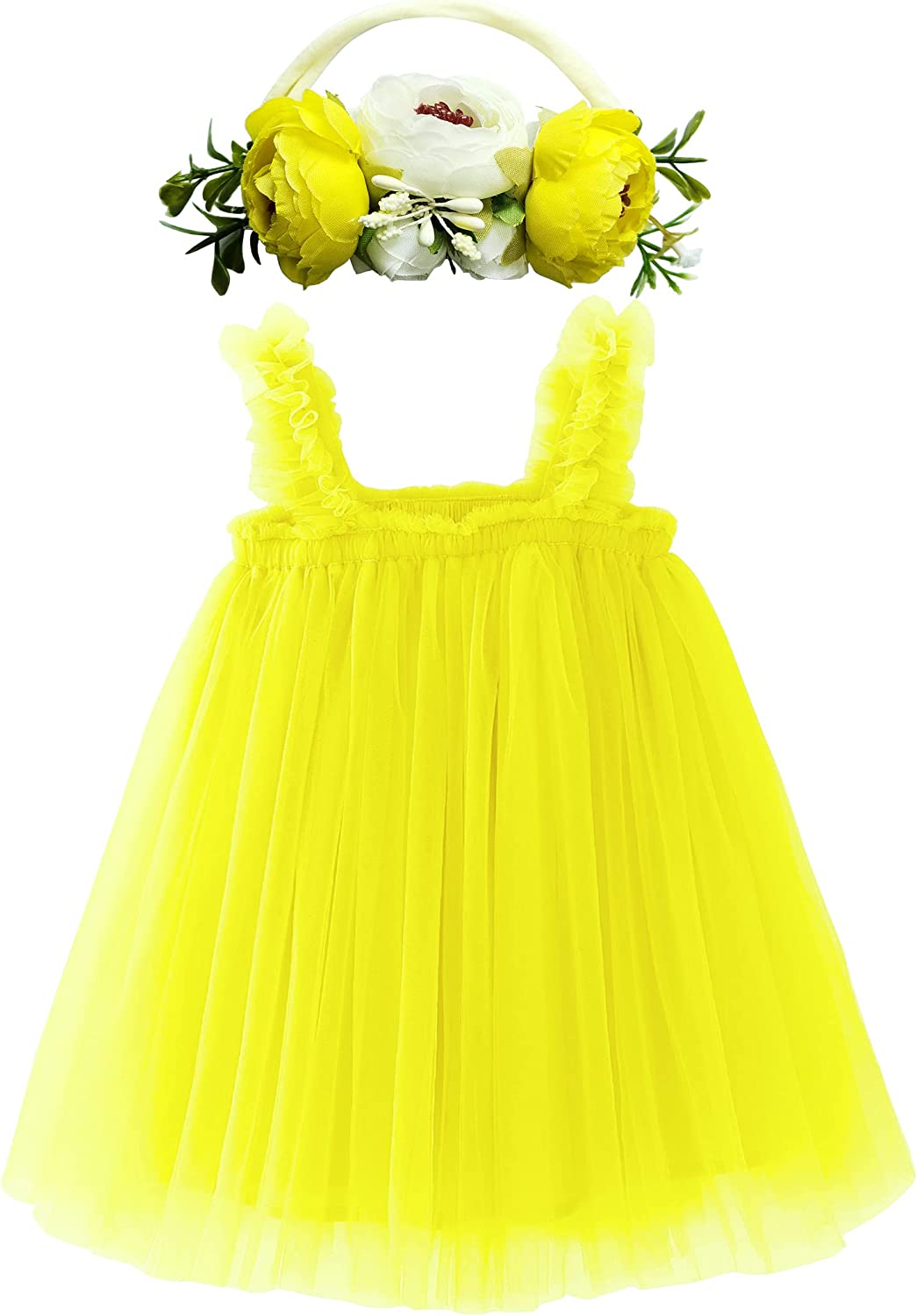 Dress for Toddler Girls,Baby Girl skirt set with flower headband-Dress-ridibi