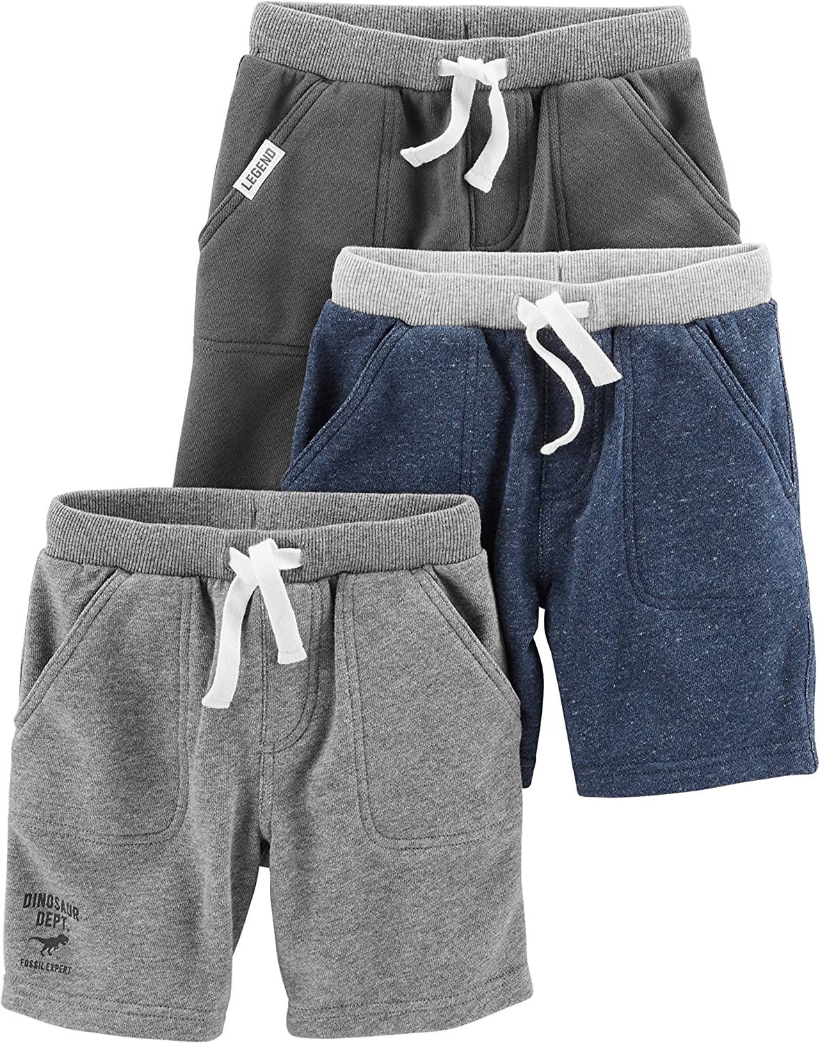 Carter's Babies, Toddlers, and Boys' Knit Shorts, Multipacks-shorts-ridibi