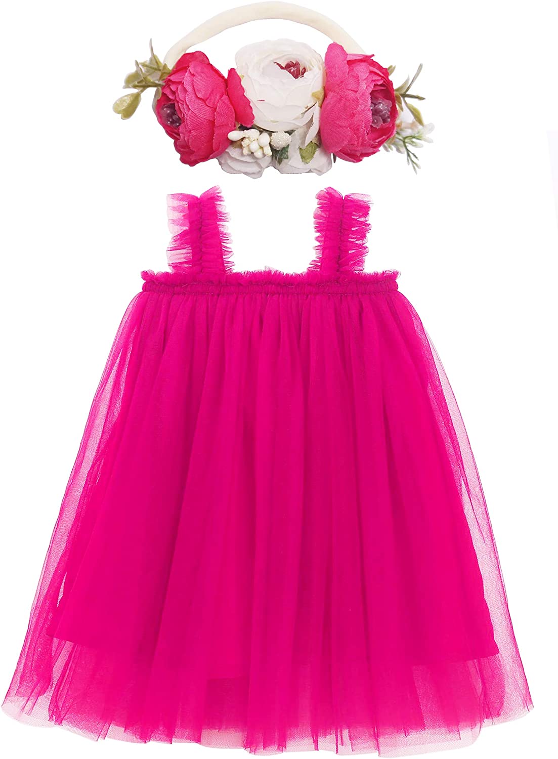 Dress for Toddler Girls,Baby Girl skirt set with flower headband-Dress-ridibi