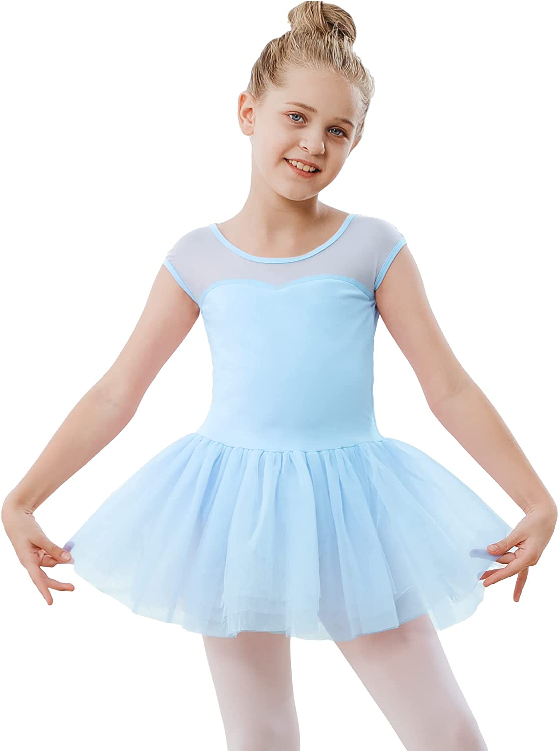 Girls Ballet Leotards Dance Skirt Dress Outfit (Toddler/Little Kid/Big Kid)-Ballet Dress-ridibi