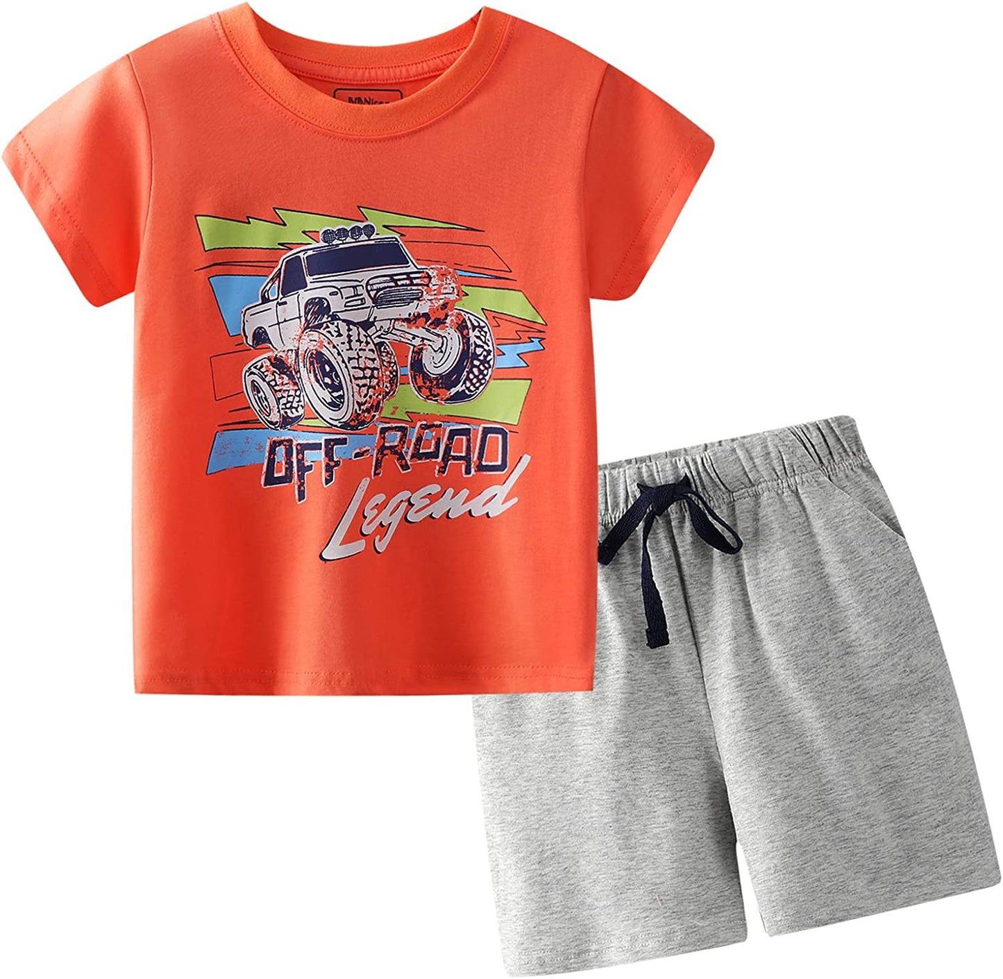 Toddler Boy Clothes Kids Summer Outfits Shirt Short Sets 2-7T-Short Sets-ridibi