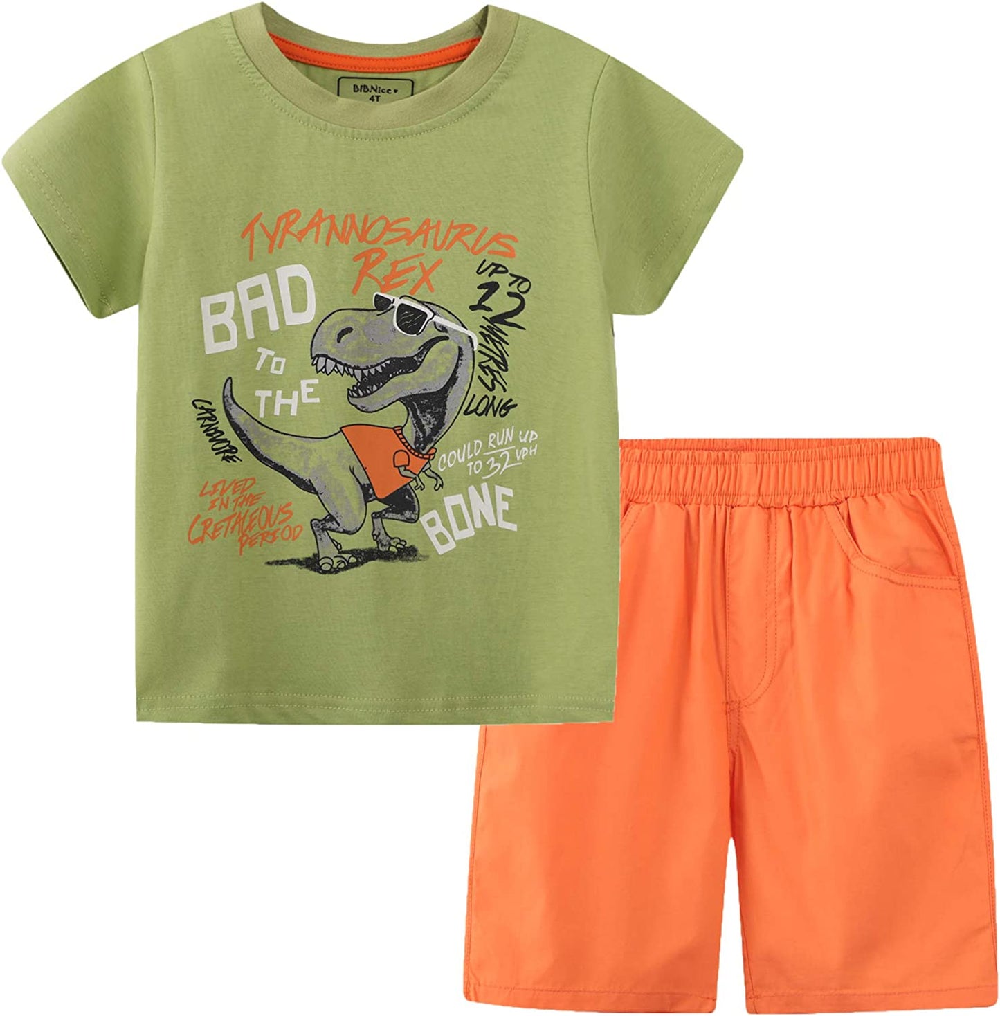 Toddler Boy Clothes Kids Summer Outfits Shirt Short Sets 2-7T-Short Sets-ridibi