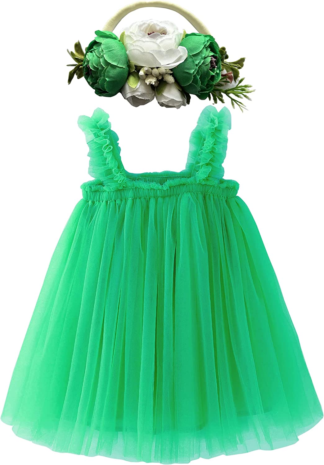 Dress for Toddler Girls,Baby Girl skirt set with flower headband-Dress-ridibi