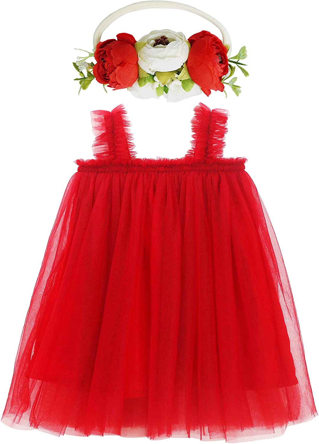 Dress for Toddler Girls,Baby Girl skirt set with flower headband-Dress-ridibi