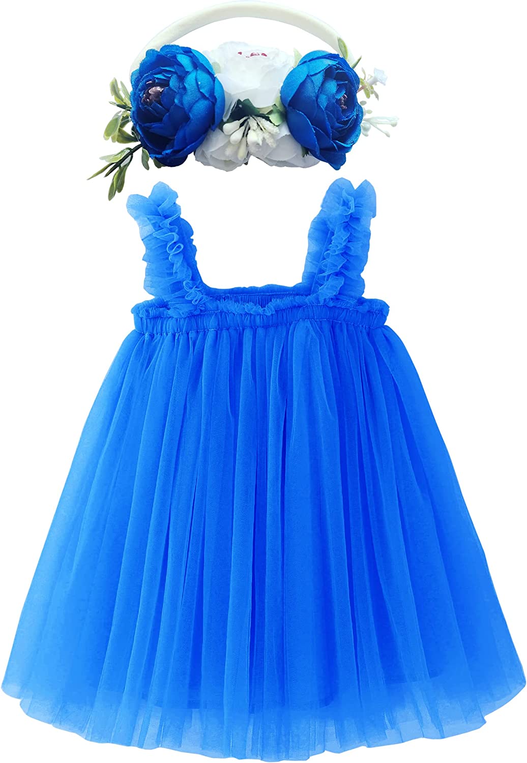 Dress for Toddler Girls,Baby Girl skirt set with flower headband-Dress-ridibi