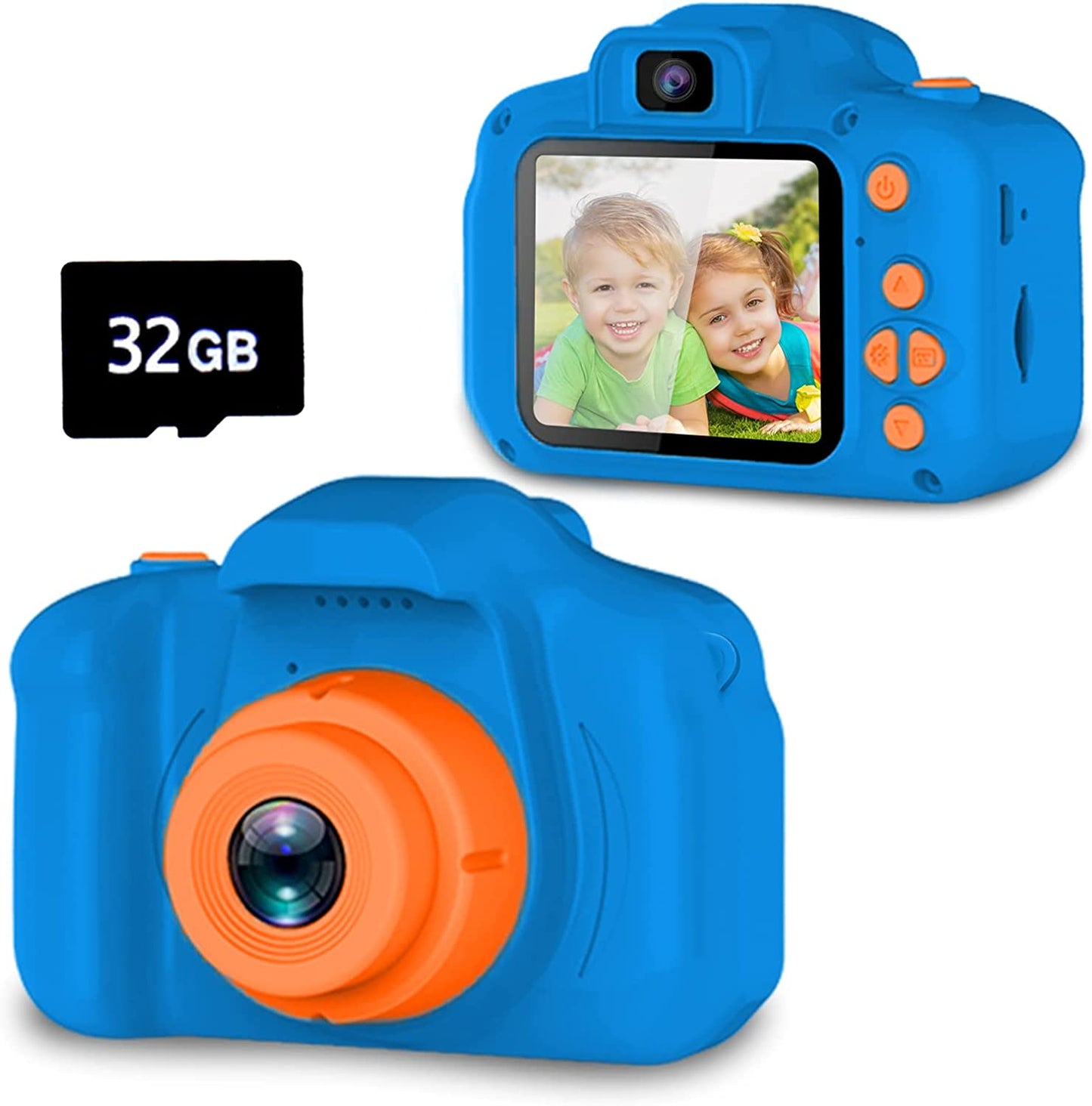 Kids Selfie Camera, Christmas Birthday Gifts for Girls Age 3-9, HD Digital Video Cameras for Toddler, Portable Toy for 3 4 5 6 7 8 Year Old Girl with 32GB SD Card-Pink-Video & DVD Players-ridibi