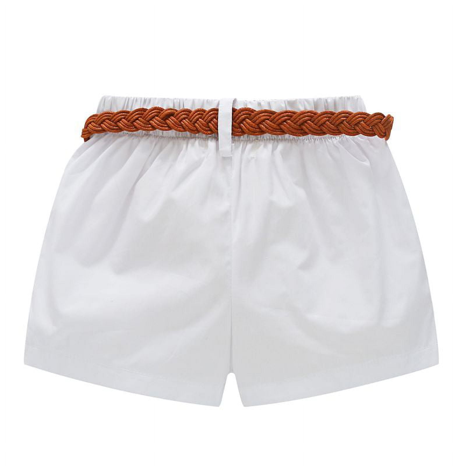 2PCS Kids Toddler Baby Girls Outfits Summer Clothes Sleeveless T-shirt Tops Shorts Clothes Set - Image 3