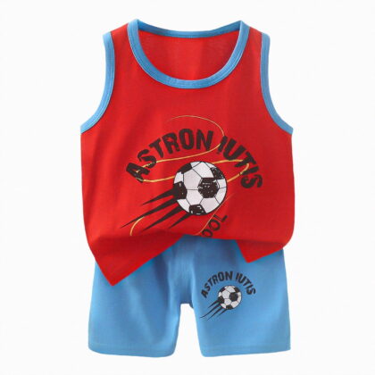 Futezty Toddler Boys Clothes Summer Outfit Sets, Toddler Boys Baby Kids Girl Floral Print Tops+Shorts Outfit Set Clothes Toddler Boys Cartoon Printed Vest Set Shorts Summer Clothes Two Piece Set