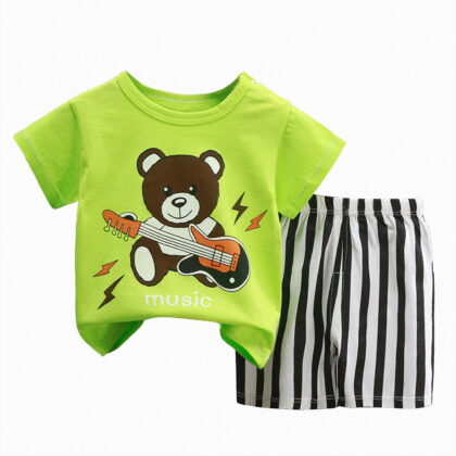 Futezty Toddler Boys Clothes Summer Outfit Sets, Toddler Kids Baby Boy Clothes Summer Outfits Cartoon Animal T Shirt Tops & Shorts Set 1t 2t 3t 4t 5t 6t Boys Cute Summer Clothes Sets