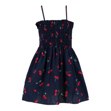 Girls Dress Toddler Baby Kids Girls Sleeveless Summer Print Dresses Casual Clothes Daily Wear Party Clothes Cute Elegant Girl Outfits Red 3 Years-4 Years