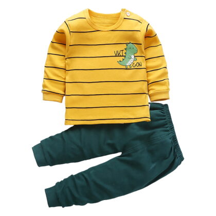 Gubotare Toddler Boy Clothes Boys Clothes Fall Long Sleeve Sweatshirt and Pant Clothing Set Kids 2Pcs Fall Winter Outfits Size 4T 5T (Yellow,4-5 Years)