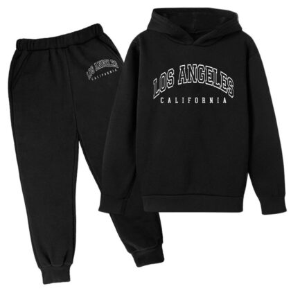 Kids Tween Boy Clothes Casual Clothing Set Autumn And Winter Hoodie Pullover Back Letter Printed Long Sleeve Tapered Elastic Pants Tees Shorts Sets Boy'S 2 Piece Outfits 3-4 T