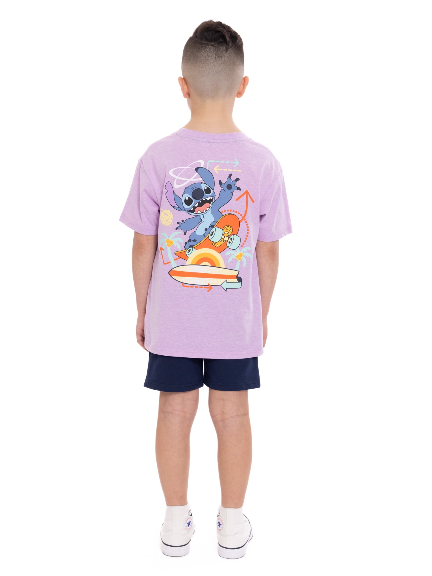 Lilo & Stitch Boys Graphic Tee and Shorts Set, 2-Piece, Sizes 4-10 - Image 5