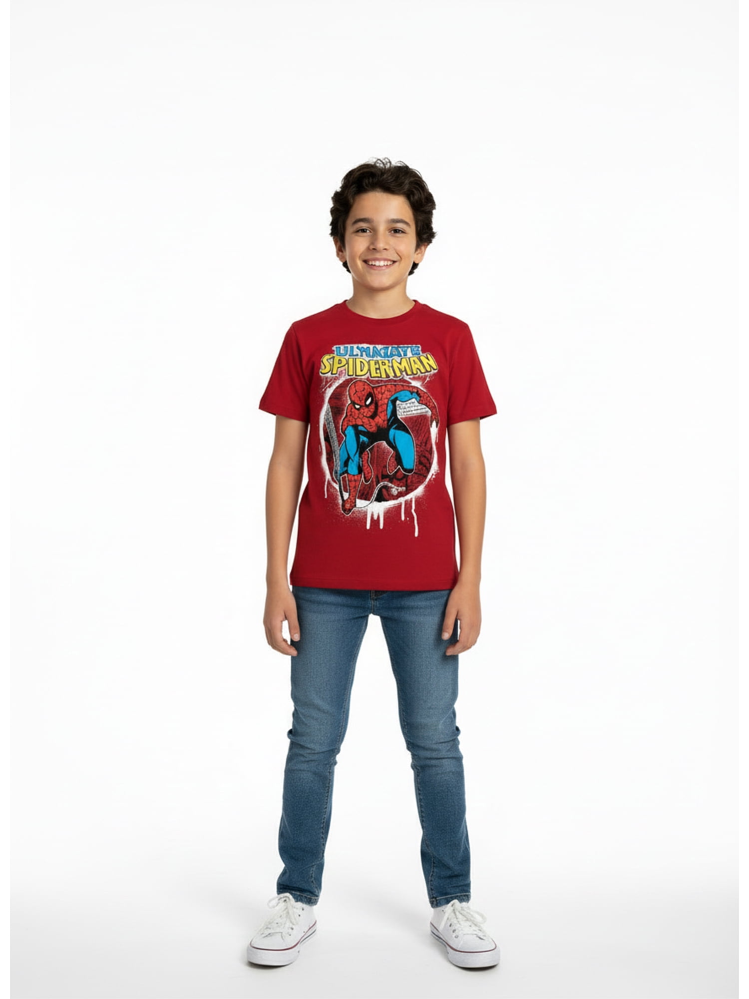 Marvel Boys' & Big Boys' Spider-Man City Slinger, Graphic T-Shirt, Sizes 4-18 - Image 2