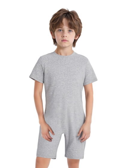 Miutii Unisex Kids Special Needs Outfits Adaptive Wear Sensory Friendly Clothes Park Outing Comfortably Clothing Grey 8