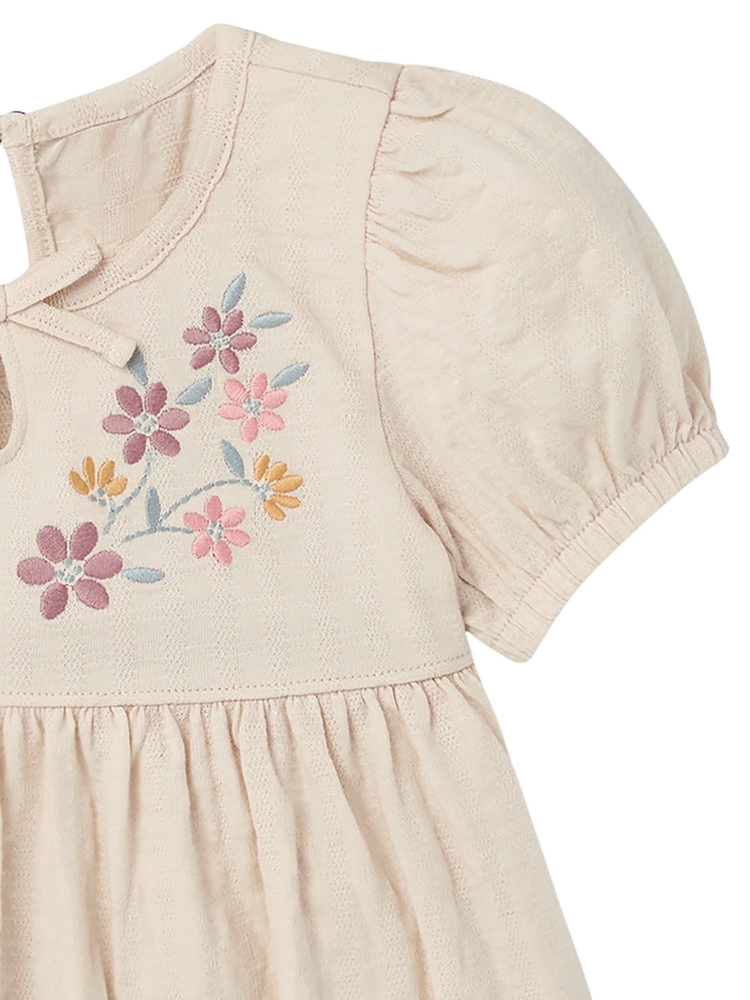 Modern Moments by Gerber Toddler Girl Puff Sleeve Outfit Set, 2-Piece, Sizes 12 Months - 5T - Image 3
