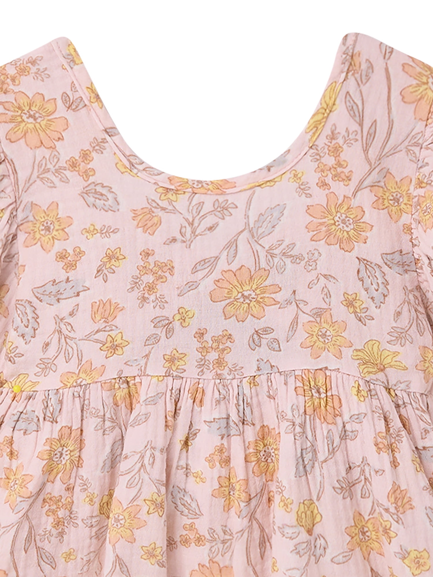 Modern Moments by Gerber Toddler Girl Top and Short Outfit Set with Crossback Detail, 2-Piece, Sizes 12 Months - 5T - Image 3