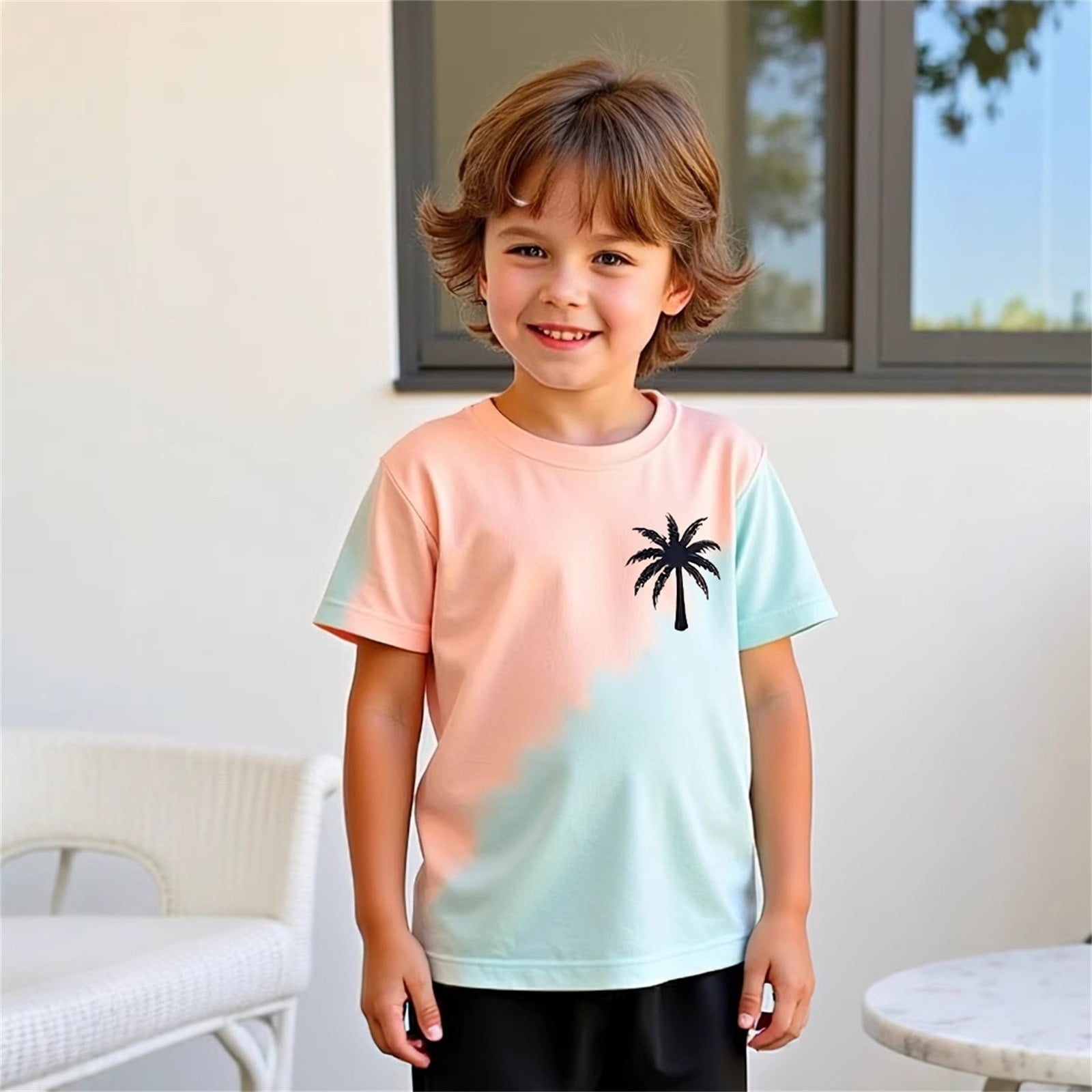 Outfits for Boys Short Sleeve Cute Prints T Shirt Tops Shorts Kids Boys' Clothing Sets - Image 5