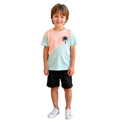 Outfits for Boys Short Sleeve Cute Prints T Shirt Tops Shorts Kids Boys' Clothing Sets