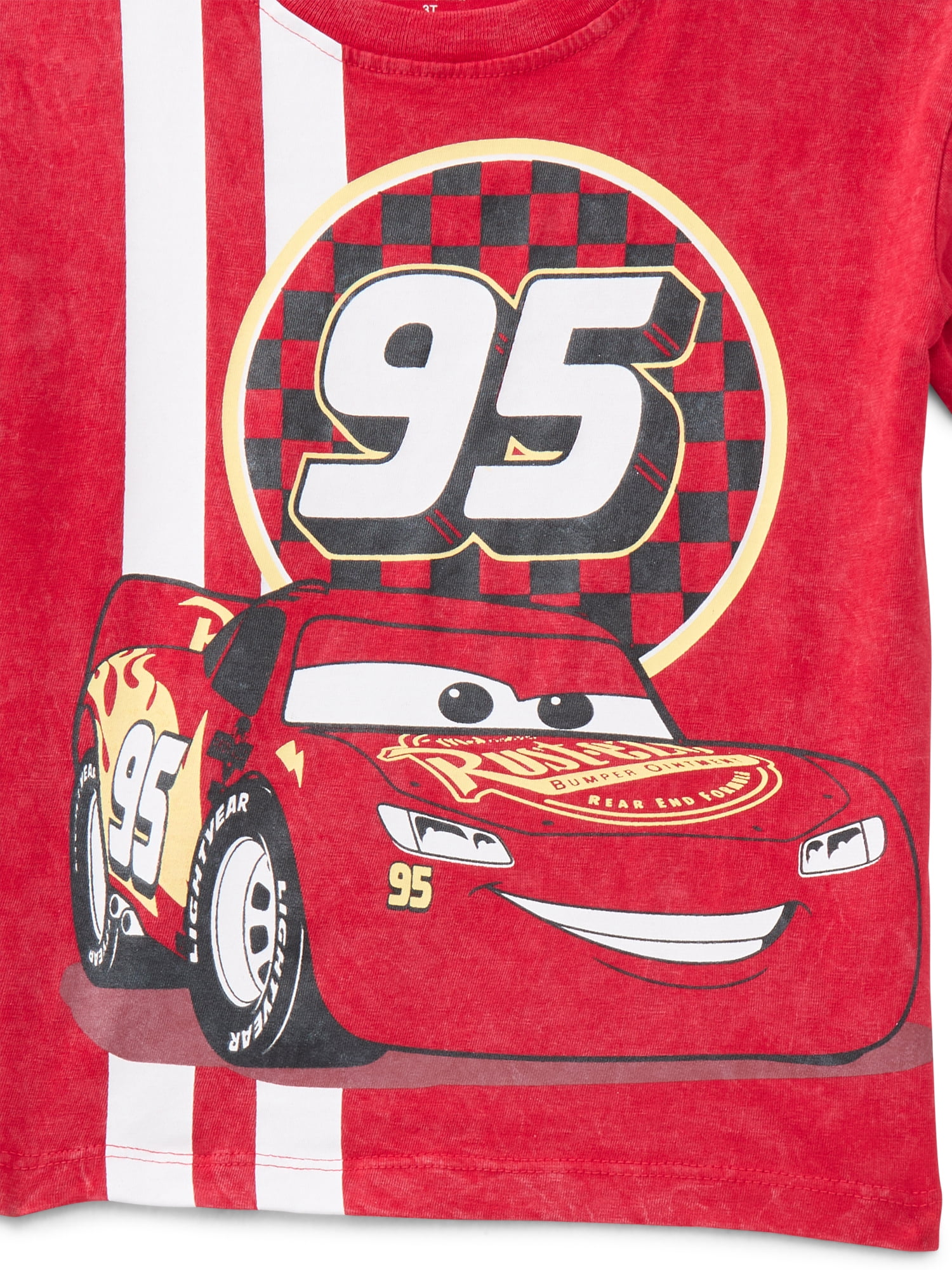 Pixar Cars Toddler Boys' Graphic Tee with Short Sleeves, Sizes 12M-5T - Image 3