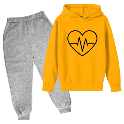 Posijego Kids Boys Girls Clothes Outfit Long Sleeve Hoodie and Sweatpants Sweatsuit Sets Activewear