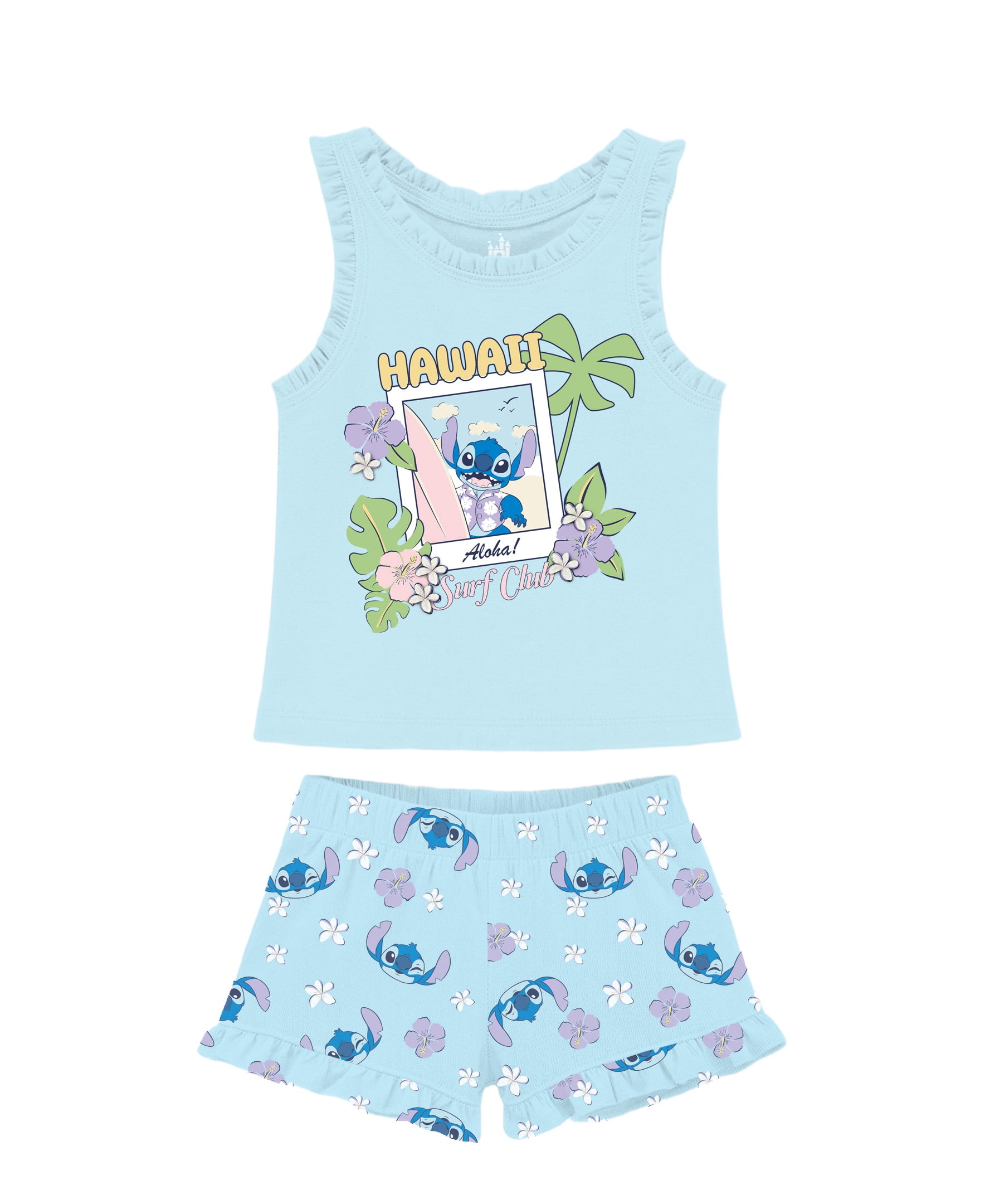 Stitch Toddler Girl Short Set, Sizes 12 Months-5T