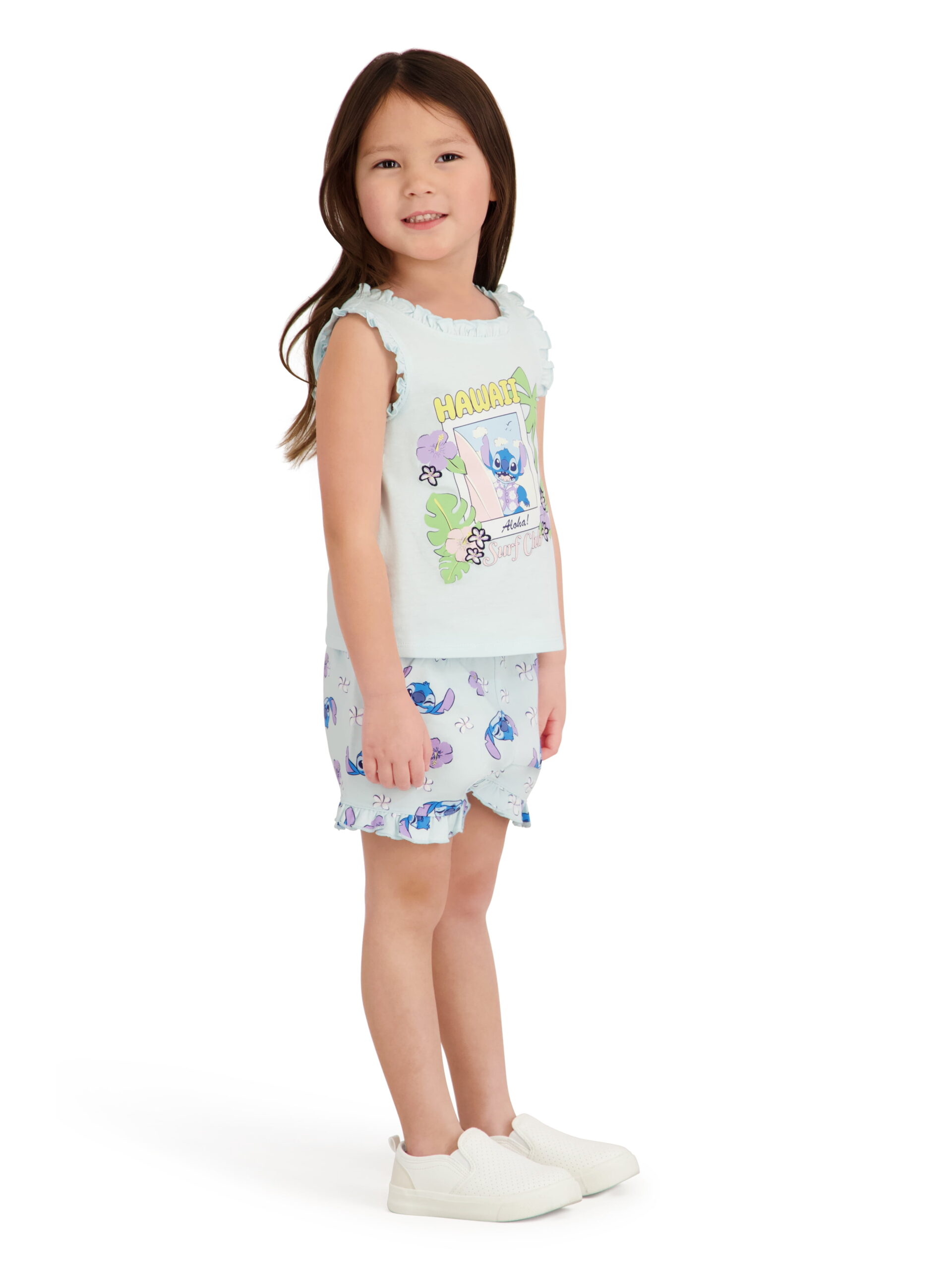 Stitch Toddler Girl Short Set, Sizes 12 Months-5T - Image 4