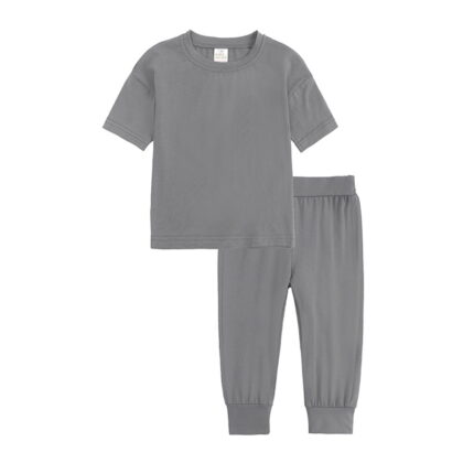 Teen Boy'S Clothing Solid Short Sleeve T-Shirt Tee Tops Casual Shorts Pullover Summer Clothes 10-11 Years Pajamas Boy Cute Boy Clothing