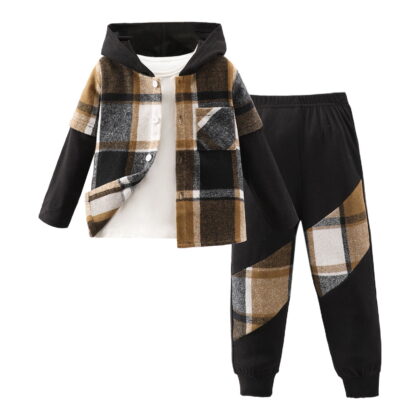 Toddler Boy Clothes Set Long Sleeve Prints Tops Pants Kids 2Pcs Set Outfits Kids Fall Winter Clothes,Size 3 Years-4 Years