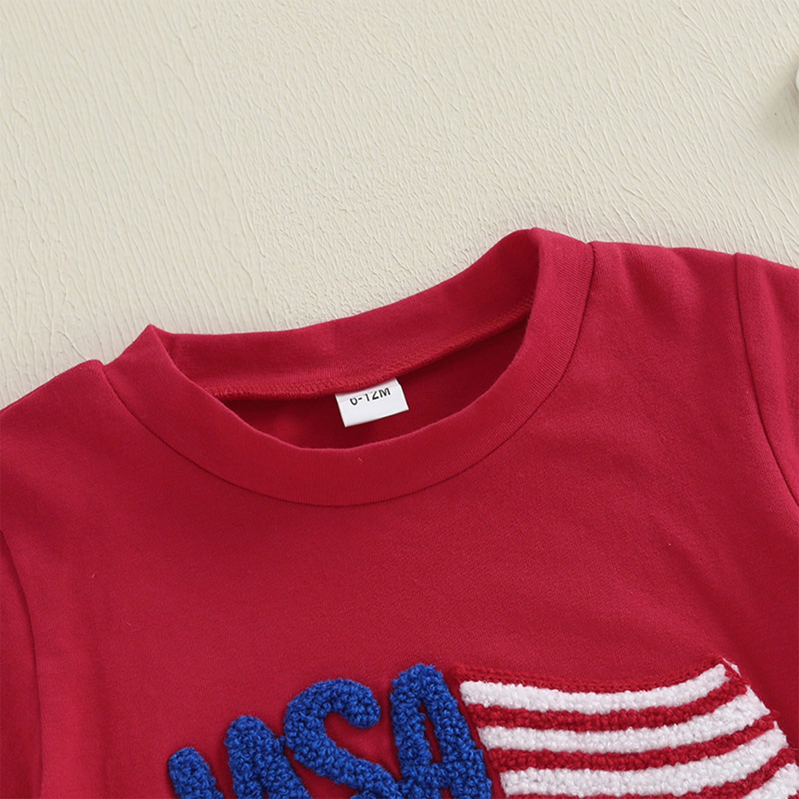 Toddler Boys' Short Sets 3T Boys Summer Clothes Kids Summer Funny Letter Outfits Shirt Short Sets Toddler Boy Clothes Gibobby(18-24 Months,Red) - Image 3