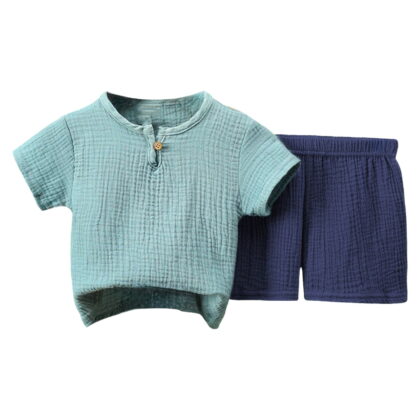 Toddler Boys' Short Sets 3T Boys Summer Clothes Kids Summer Funny Letter Outfits Shirt Short Sets Toddler Boy Clothes Gibobby(3-4 Years,Blue)