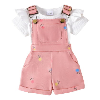 Toddler Girls Clothes Kid Toddler Girl Clothes Sets Summer Comfy Round Neck Sleeveless T Shirts Shorts Set Casual Fashion Cute Pattern Printed Outfits Gibobby(9-12 Months,White)