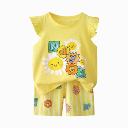 TOWED22 Little Girls Summer Short Sets Kids Ruffle Sleeveless Tank Tops and Shorts Clothes Toddler Girls 2Pcs Outfits 2-7T(Blazer,5-6 Y)